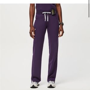 Figs Purple Jam Kade Cargo Scrub Pants